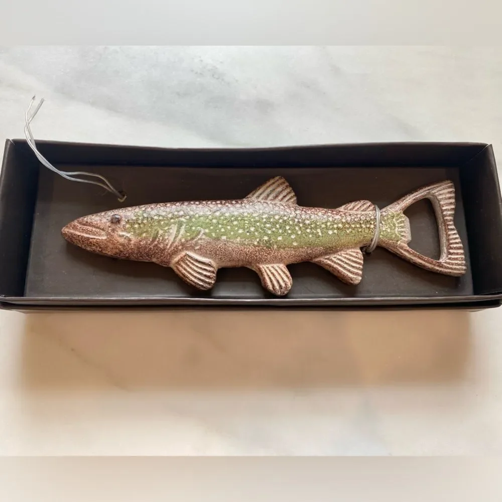 Metal Rainbow Trout Bottle Opener NIB
